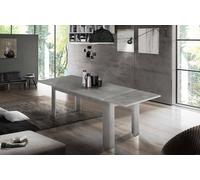 Dmora - Table extensible Natan, Console extensible jusqu'à 12 places, Console extensible 100% Made in Italy, 160/210x90h75 cm, Gris