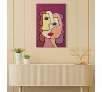 Dmora - Tableau Tirana, Peinture Murale, Panneau ornemental, Accessoire décoratif, 60x3 h90 cm, Multicolore