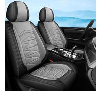 Dmotoauto Ensemble complet de housses de siège de voiture universelles en cuir nappa pour VW Passat Beetle Touareg TGuan Phaeton VW R36 EOS Magotan Scirocco 5 places
