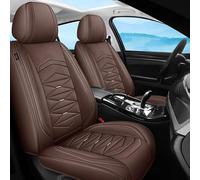 Dmotoauto Housses de siège de voiture universelles pour SsangYong Actyon/Korando/Kyron/Musso/Rexton/Rodius/Stavic/Tivoli/Turismo/XLV - Ensemble complet de housses de protection en cuir nappa de luxe