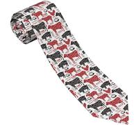 DMoys Cravates pour hommes, cravates pour hommes cravates d'affaires cravate de costume cravate décontractée de mariage cravate formelle coupes de viande diagrammes boucherie