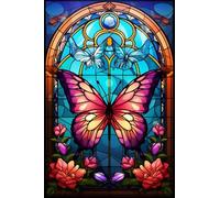 DMQBT 1000 Pièces - Coloré - Puzzle Difficile - Colour Butterflys Affiche - Jouets De Puzzle Anti Stress pour Adultes - Jeux De Mémoire Et De Cognition pour Personnes Âgées - DX346ZW