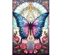 DMQBT 1000 Pièces - Coloré - Puzzle Difficile - Colour Butterflys Affiche - Jouets De Puzzle Anti Stress pour Adultes - Jeux De Mémoire Et De Cognition pour Personnes Âgées - DX348ZW