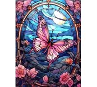 DMQBT 1000 Pièces - Coloré - Puzzle Difficile - Colour Butterflys Affiche - Jouets De Puzzle Anti Stress pour Adultes - Jeux De Mémoire Et De Cognition pour Personnes Âgées - DX345ZW