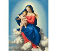 DMQBT 1000 Pièces - Puzzle Difficile - The Madonnas Oil Painting - Image d'art De Jeu De Soulagement du Stress pour Adultes - Jouets De Défi Amusants en Famille - DX435ZW