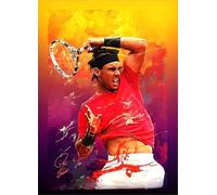 DMQBT 1000 Pièces - Puzzles Colorés - Poster - Gifts - Tennis Player Art Pictures Puzzles - Jeux Personnalisés pour Enfants Et Adultes - Za332Wk