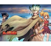 DMQBT 1500 Piece Puzzle Puzzle ，Photos ，Gifts ，Classic Japanese Animes Dr.Stone ，Jeux De Défis pour Enfants ，Jouet De Décompression pour Adultes - Xt236Zp