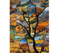 DMQBT 1500 Piece Puzzles pour Adults - Scenery in The Branches Art Pictures - Jouets Amusants Et Stimulants pour Toute La Famille - Puzzle 1500 Pièces pour Adults - Xu172Tw