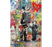 DMQBT 1500 Pièces ，Colorful Puzzles ，Photos ，Gifts ，Banksyss Street Art Graffiti ，Jouets De Défi Personnalisés pour Adultes ，Décoration D'Intérieur - Xp03Qk