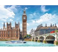 DMQBT 1500 Pièces - Difficult Puzzle - Landscape Picture of Bigs Bens England - Jeux Amusants Et Stimulants pour Toute La Famille - Puzzles 1500 Pièces pour Adultes - Jy320Zp