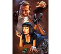 DMQBT - 1500 Pièces - Irregular Puzzle - Photos - Gifts - Classic Film Pulps Films Fictions Uma Thurman Art Affiche - Jouet De Décompression pour Adultes À Domicile - Qk01Zy