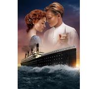 DMQBT 1500 Pièces - Puzzle Irrégulier - Photos - Gifts - Classic Film Titanic'S Retro Affiche - Jouets Éducatifs pour Soulager Le Stress en Famille - Xt102Zp