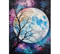 DMQBT 1500 Pièces Puzzle pour Adultes - Seaside Moons Art Oil Painting - Décoration Intérieure - Large Puzzle Gifts pour The Family - Jy349Zp