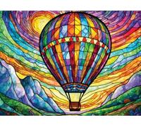 DMQBT 1500 Pièces Puzzle pour Adults - Colorful Abstract Hots Airs Balloons Oil Painting - Poster Art Puzzle 1500 Pièces - Décoration Intérieure - Xu363Tw