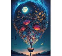 DMQBT 1500 Pièces Puzzle pour Adults - Colorful Abstract Hots Airs Balloons Oil Painting - Poster Art Puzzle 1500 Pièces - Décoration Intérieure - Xu365Tw