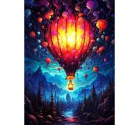 DMQBT 1500 Pièces Puzzle pour Adults - Colorful Abstract Hots Airs Balloons Oil Painting - Poster Art Puzzle 1500 Pièces - Décoration Intérieure - Xu367Tw