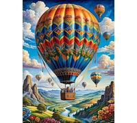 DMQBT 1500 Pièces Puzzle pour Adults - Colorful Abstract Hots Airs Balloons Oil Painting - Poster Art Puzzle 1500 Pièces - Décoration Intérieure - Xu364Tw