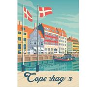 DMQBT 1500 Pièces Puzzles - Copenhagen City Retro Affiche - Difficult Puzzle 1500 Pièces pour Défi des Adultes - Puzzle Gift pour The Family - Jy220Zp