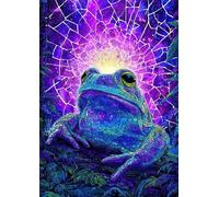 DMQBT 1500 Pièces Puzzles for Adults - Fun Frogs Abstract Oil Painting - Difficult Puzzle 1500 Pièces for Adults Challenge - Décoration Intérieure - Vw152Zq