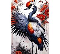 DMQBT 1500 Pièces Puzzles for Adults - Japanese Style Cranes Retro Oil Paintings - Affiche Art Puzzle 1500 Pièces - Vw144Zq