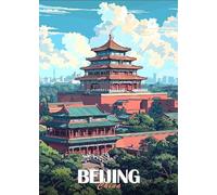DMQBT 1500 Pièces Puzzles - Fun Puzzle Personnalisé pour Adultes - China Beijing City Travel Affiche - Jeux Éducatifs À Domicile - Vw102Zq