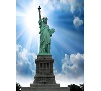 DMQBT 1500 Piècess Puzzle - Fun Personalised Adult Toy - Statue of Libertys Landscape Picture - Puzzles 1500 Piècess pour Adults - Hx332Zw