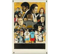 DMQBT Coloré Puzzle - Puzzle Difficile - 1500 Pièces - Pulps Films Fictions Uma Thurman Affiche - Jeux De Réduction du Stress en Famille - Ns211Zk