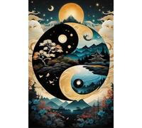 DMQBT Colorful ，1500 Pièces Adult Puzzle ，Décoration Murale ，Abstract Tai Chi Art Painting ，Puzzles pour Adults 1500 Piece ，Jeux De Réduction du Stress en Famille - Xu621Tw