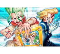 DMQBT Colorful Puzzle - 1500 Piece Puzzles- Classic Japanese Animes Dr.Stone Affiche - Jouets Éducatifs pour Enfants - pour Adults - Cq257Zj