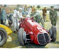DMQBT Puzzle,1000 Pieces,Affiche,des Énigmes Difficiles,Gifts ,Classics Red Retro Car Art Painting ,Jouets De Défi Personnalisés pour Adultes ,Jouets De Défi Amusants en Famille, Cx51Zw