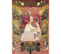 DMQBT Puzzle,1000 Pieces,Affiche,des Énigmes Difficiles,Gifts ,Irregular Illustrations by Alphonse.Mucha ,Jouets De Défi Amusants en Famille ,Jouets Anti-Stress pour Adultes Et Familles, Cx283Zw