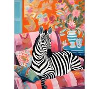 DMQBT Puzzle,1000 Pieces,Affiche,des Énigmes Difficiles,Gifts ，Wall Art Decoration ，Abstract Picture of Animals on The Sofass Color Oil Painting ，Jeux De Réduction du Stress en Famille, Cx129Zw