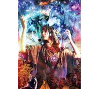 DMQBT Puzzle 1500 Pièces ，Affiche ，Puzzle Difficile ，Gifts ，Colorful ，Nativess India Girlss and Wolfss Oil Painting ，Jeux De Réduction du Stress en Famille - Ns75Zk