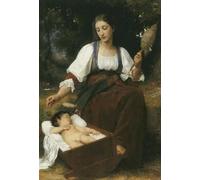 DMQBT Puzzle 1500 Pièces - Art - Puzzle - Gifts - Bouguereau Art Oil Painting Affiche - Jeu De Décompression Familial - Alzheimer chez l'adulte Gifts - Hz20Xa