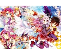 DMQBT Puzzle 1500 Pièces ，Colorful Puzzles ，Photos ，Gifts ，Japanese Animes No Game No Life ，Jouets De Jeux Personnalisés pour Enfants Et Adultes - Cq30Zj