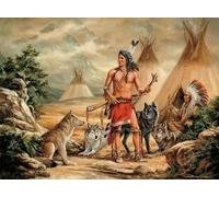DMQBT - Puzzle 1500 Pièces ，Difficult Puzzle ，Gifts ，Photos ，Nativess India Retro Art Oil Painting ，Jouets De Défi Personnalisés pour Adultes ，Décoration D'Intérieur - Qk04Zy
