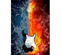 DMQBT Puzzle 1500 Pièces pour Adults - Guitars Abstract Poster - Jouet Amusant Et Personnalisé pour Adultes - Puzzles pour Adults 1500 Piece - Xu116Tw