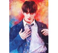 DMQBT Puzzle Colorful Photos ，1500 Pièces Puzzle ，Korean Boyband Bang BT S Jungs Kook Art Affiche ，pour Jeux De Défis pour Adultes Gifts - Cq189Zj