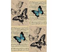 DMQBT Puzzle Difficile De 1000 Pièces - Puzzle Irrégulier Coloré - Artistic Image of Butterflys on Sheet Musics - Jouets De Défi Personnalisés pour Adultes - DX36ZW