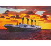 DMQBT Puzzle Irrégulier 1000 Pièces- Puzzle Difficile - Titanic'S Ship Oil Painting - Jouets Amusants pour Adultes - Jeux De Réduction du Stress en Famille - DX218ZW