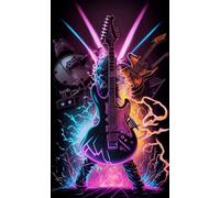 DMQBT Puzzle Irrégulier Coloré - Puzzle Difficile - 1000 Pièces - Guitars Abstract Art Affiche - Jouets De Défi Personnalisés pour Adultes - DX172ZW