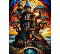 DMQBT Puzzles - 1500 Pièces - Abstract House Art Painting - 1500 Piece Colorful Puzzles pour Adults - Jeux Et Jouets Personnalisés pour Enfants Et Adultes - Xu765Tw