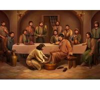 DMQBT Puzzles 1500 Pièces pour Adults ，Difficult Puzzle 1500 Piece pour Adults Challenge ，Jesus Art Oil Painting ，Jeux De Réduction du Stress en Famille - Xu702Tw