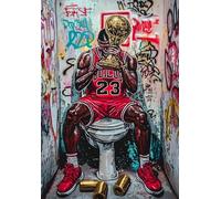 DMQBT Puzzles 1500 Pièces pour Adults - Fun Street Art Graffiti - Home Educational Games - Difficult Puzzle 1500 Piece pour Défi Adultes - Cq294Zj