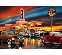 DMQBT Puzzles 1500 Pièces - Retro Car Pictures Art Pictures - Home Educational Toys - Puzzles pour Adults 1500 Piece - Memory Cognition Games - Xu290Tw