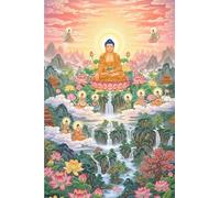 DMQBT Puzzles for Adults 1500 Pièces - Colorful - 1500 Pièces Adult Puzzle - Buddhass Statues Painting - Large Puzzle Gift for The Whole Family - Vw59Zq