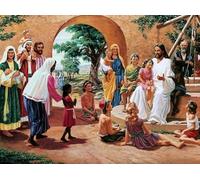 DMQBT Puzzles pour Adultes 1500 Pièces - Colorful - 1500 Pièces Adult Puzzle - Jesus Art Oil Painting - Jouet Éducatif Anti-Stress Familials - Jy232Zp