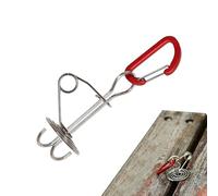 dmqdu Ancre de plafond, sardines, ancrage de corde à vent - Piquets de plafond portables avec mousquetons, tendeur de corde, ancrage de corde à vent multifonction, ancrage pour tente de camping