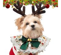 dmqdu Bavoir de Noël pour animaux de compagnie, bavoirs de Noël pour chiens | Bavoirs doux de Noël avec bandanas pour chiens - Accessoires mignons pour animaux de compagnie respirants Écharpe