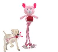 dmqdu Jouet à mâcher en peluche pour chiots qui font leurs dents - Jouet interactif avec son intégré - Jouet en peluche pour chien - Anti-morsure et couineur